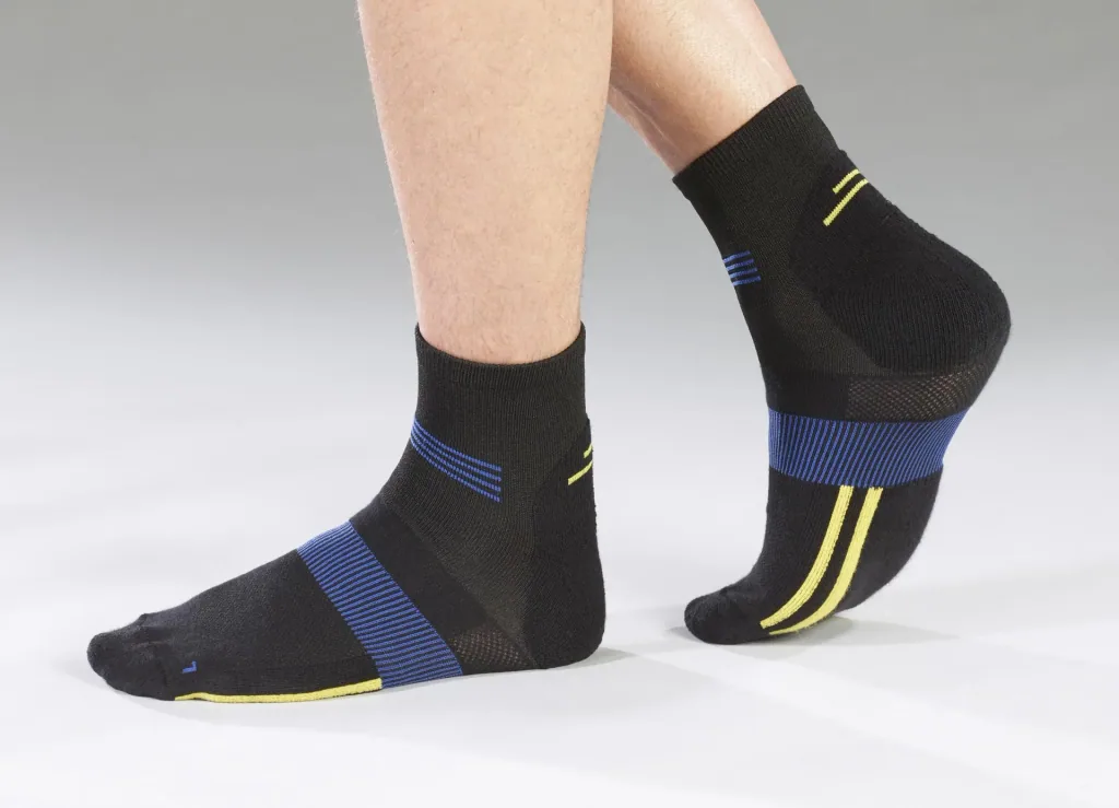 Socks, color black with blue, size 39/42