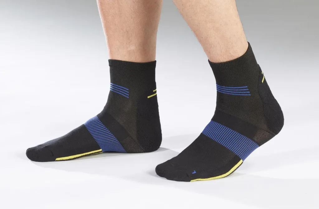 Socks, color black with blue, size 39/42