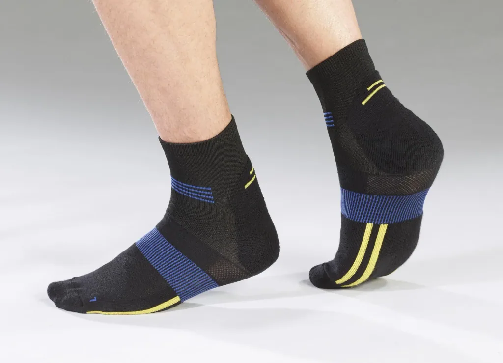 Socks, color black with blue, size 39/42
