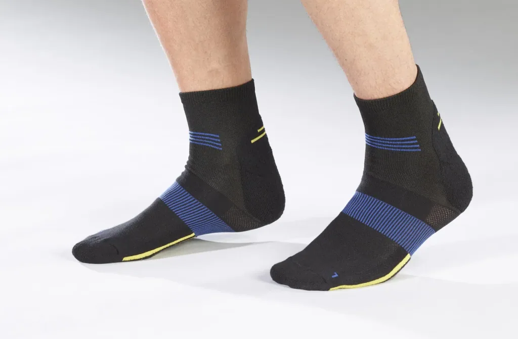 Socks, color black with blue, size 39/42