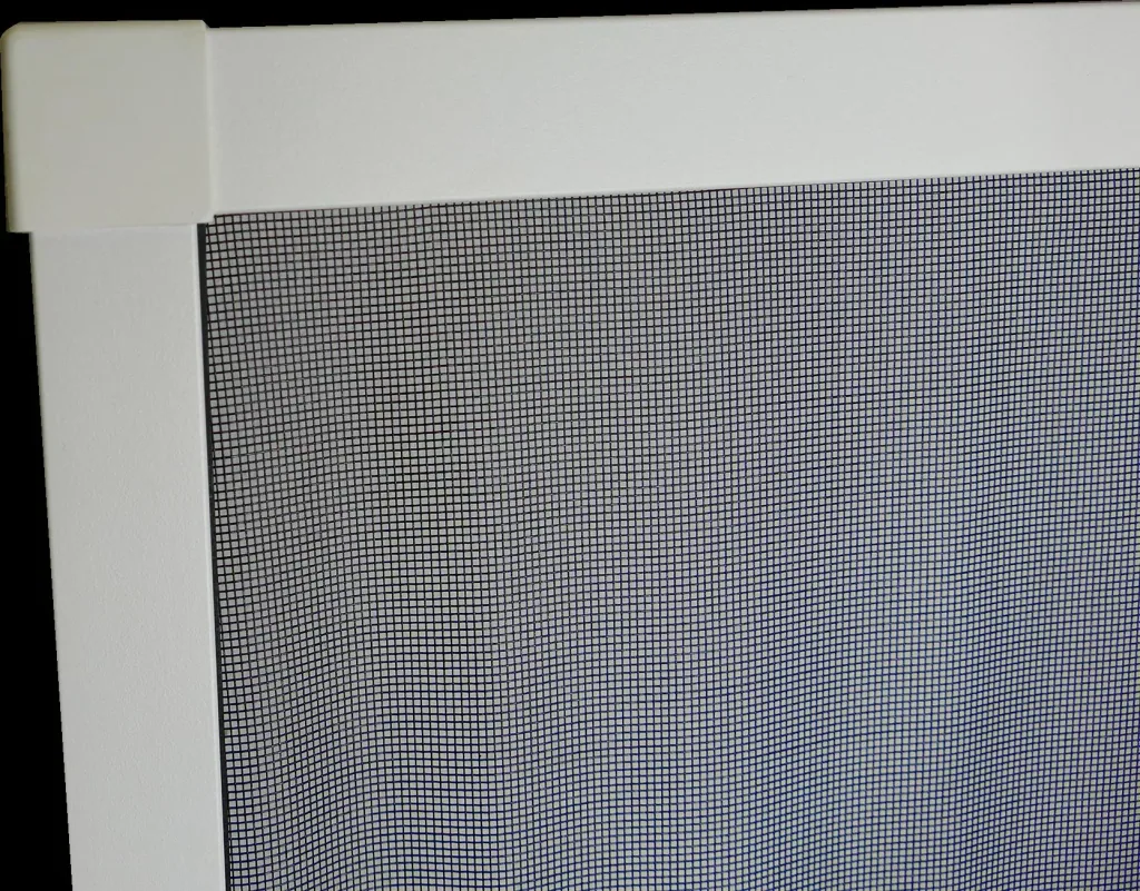 Telescopic insect screen window slim with pollen protection ViPer 120 x 140 cm, white