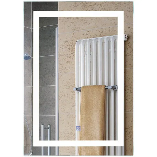 Wall mirror LED bathroom mirror light mirror 60 x 80 x 4cm