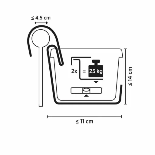 Flower Box Holder, Railing Planter Hangers, Type G, Easy Mount