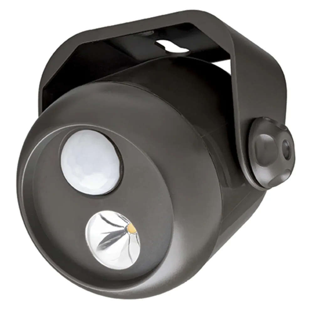 LED mini spotlight brown with motion detector MB313 80 lumen IP55