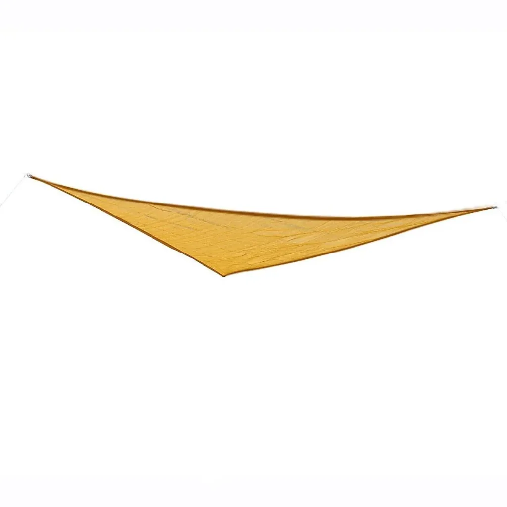 Sun sail sun protection triangle sand 5x5x5 m HDPE - breathable