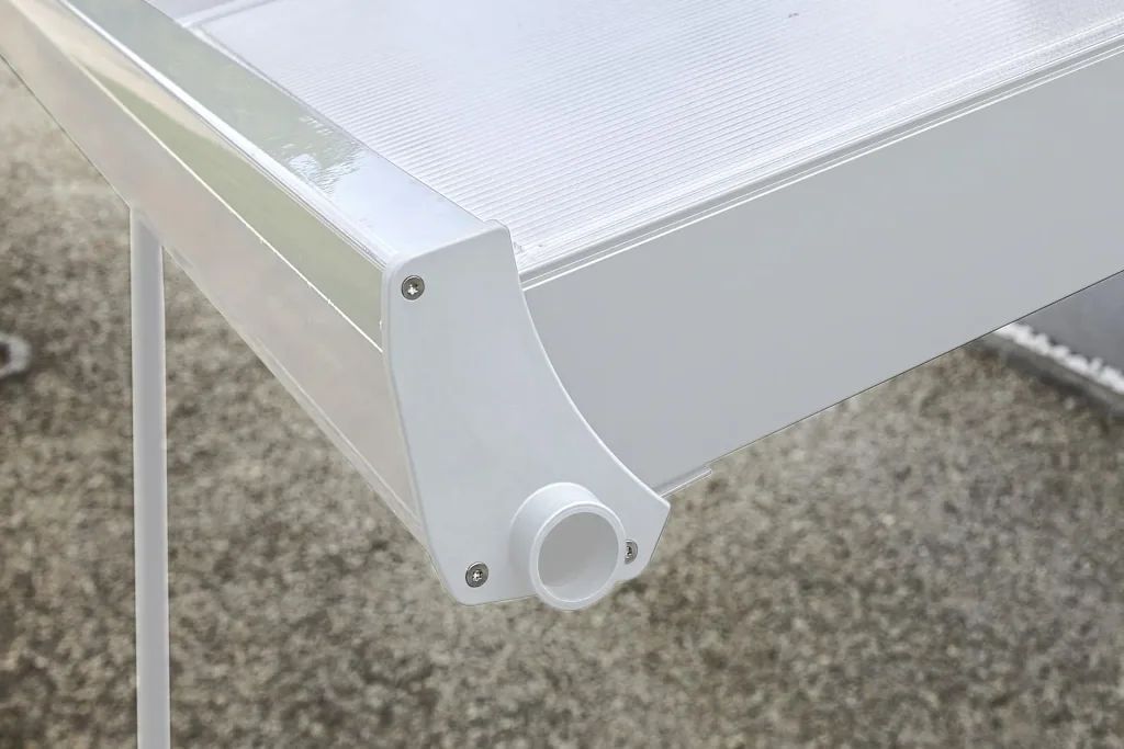 Patio roof kit, color white, 3060 x 3060 mm