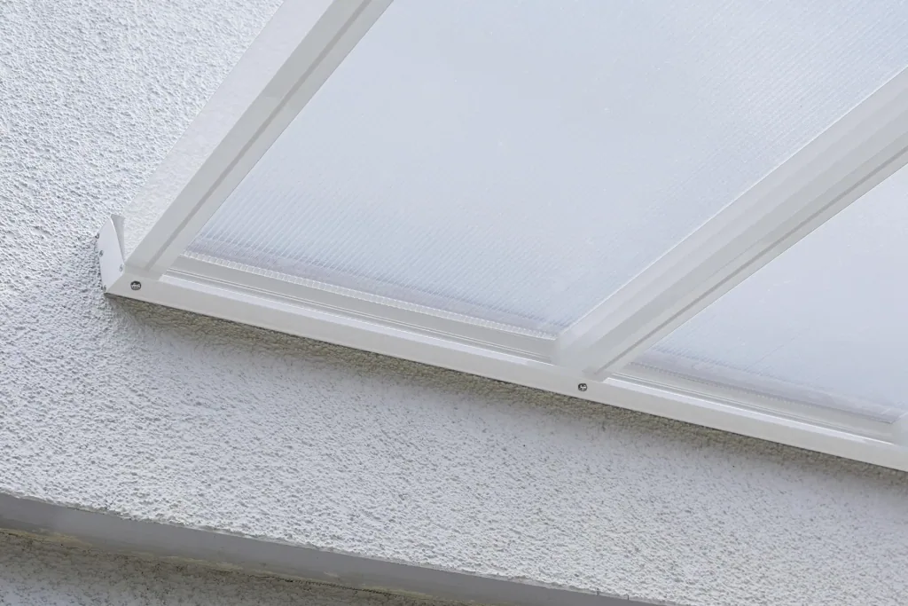 Patio roof kit, color white, 3060 x 3060 mm