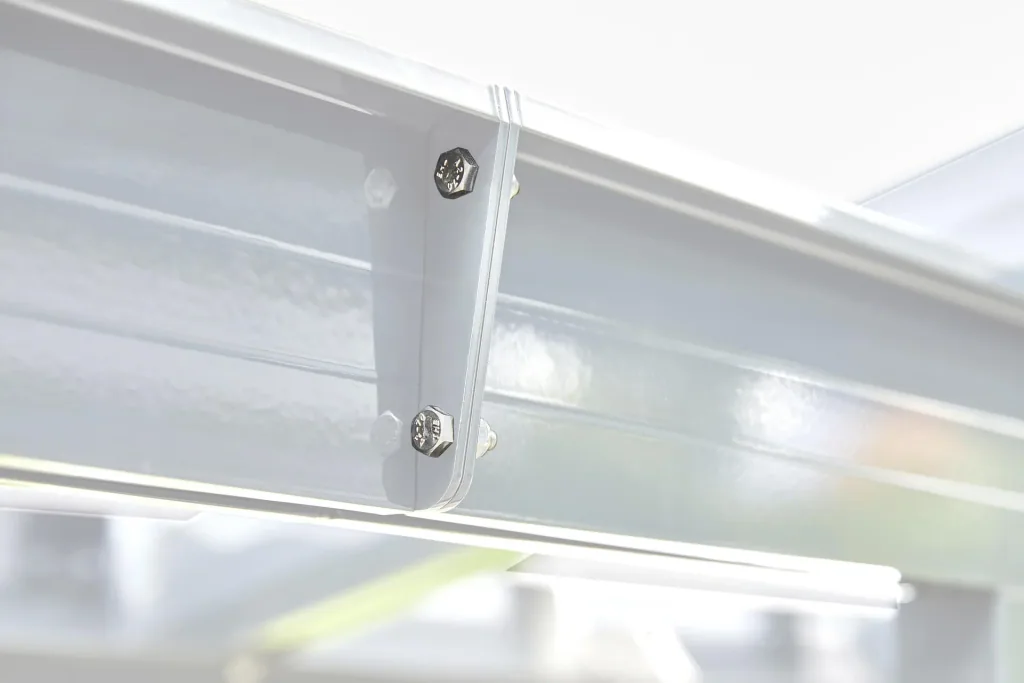Patio roof kit, color white, 3060 x 3060 mm