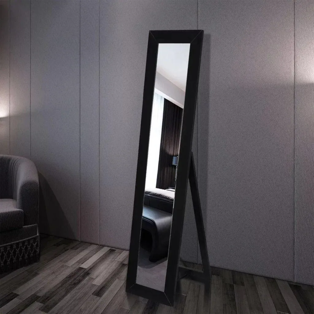 Freestanding mirror black