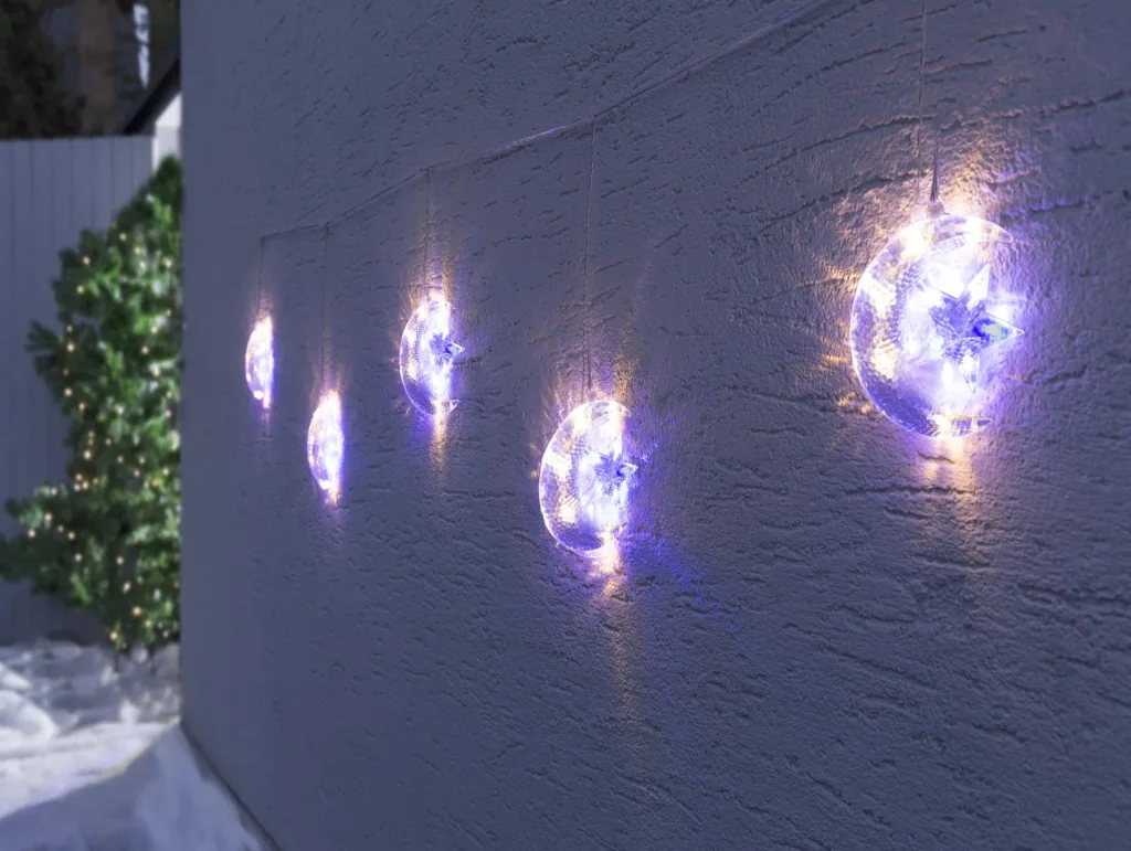 Moon and star fairy lights