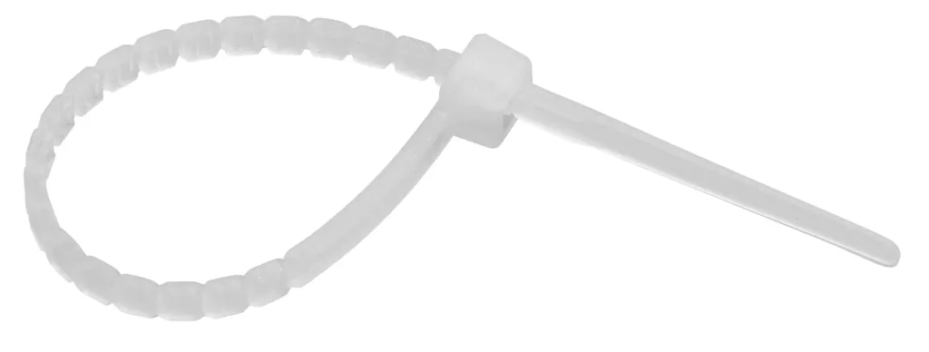 Twist Cable Ties, white, 200 x 4.6 mm