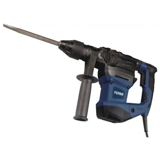 HDM1037 hammer drill 1500W - side handle - 4 functions - incl. 3 SDS Plus drill heads and 2 SDS Plus tool heads m