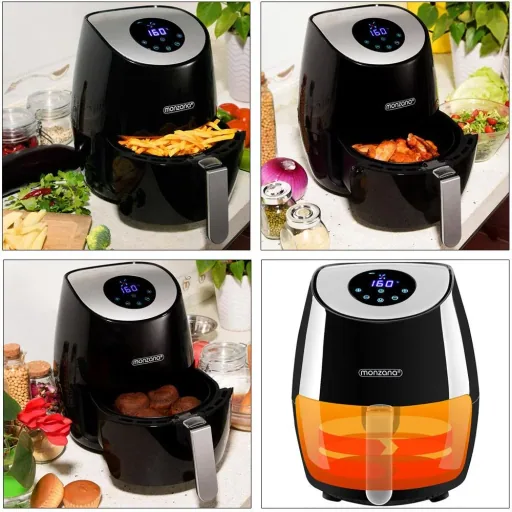 9-in-1 Deep Fryer with Touch Display 3.6 Liters - Black