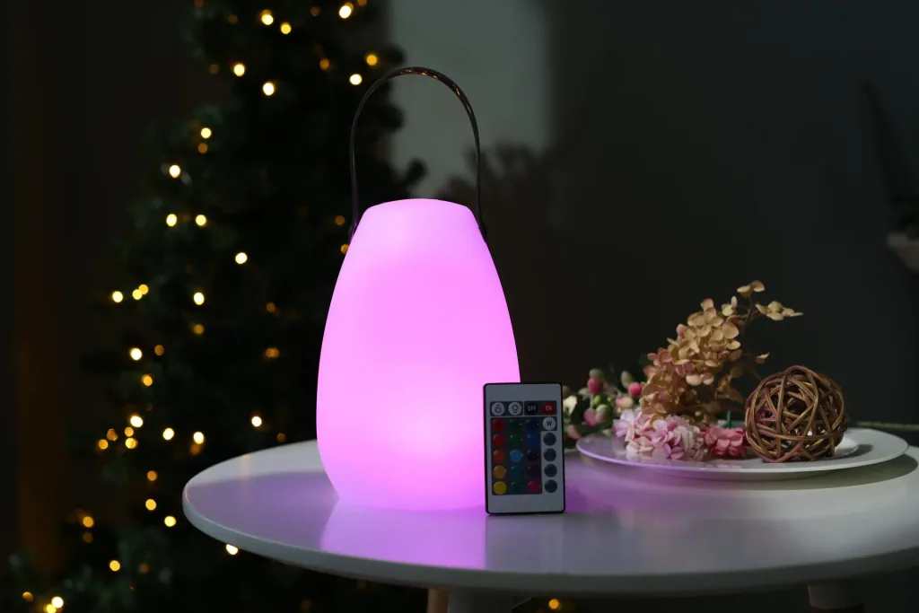 LED table lamp with color change