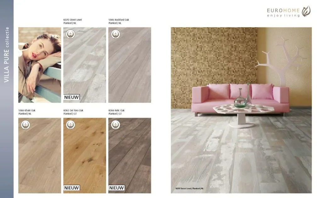 Villa Pure laminate flooring Rockford Oak 8 mm 2.22 m²