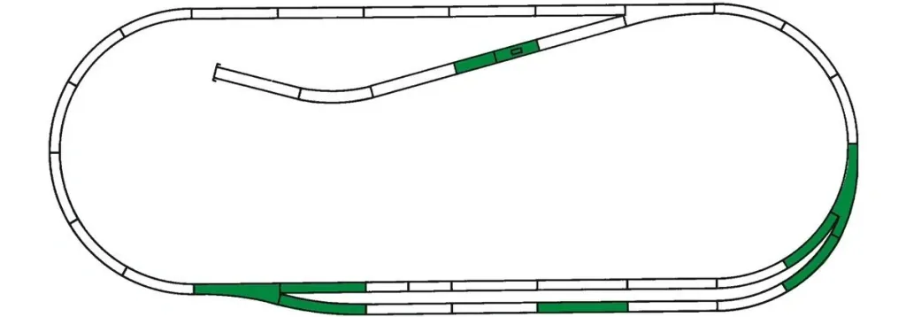 ROCO LINE track set C (tracks with bedding)