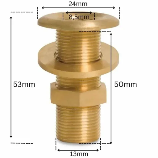 1/4 Inch Brass Fitting - Threaded Pipe Fitting for Plumbing