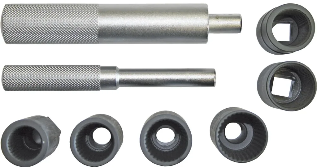 Wheel lock - release tool set, complete, 8 pieces.