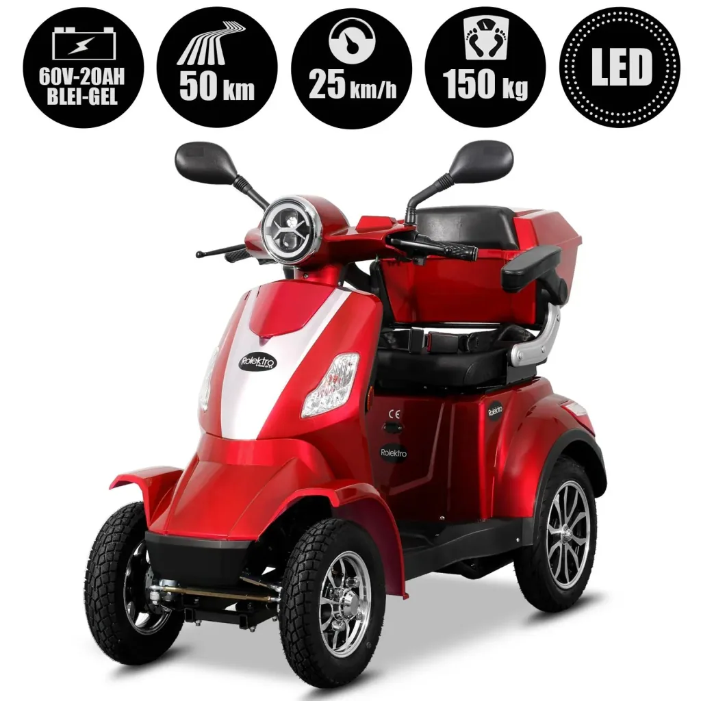 E-Quad 25 V. 2 red - 1,000 watts + road legal