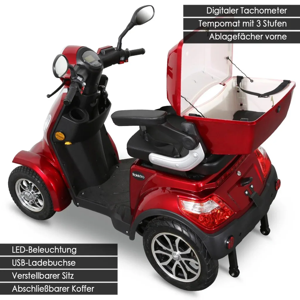E-Quad 25 V. 2 red - 1,000 watts + road legal