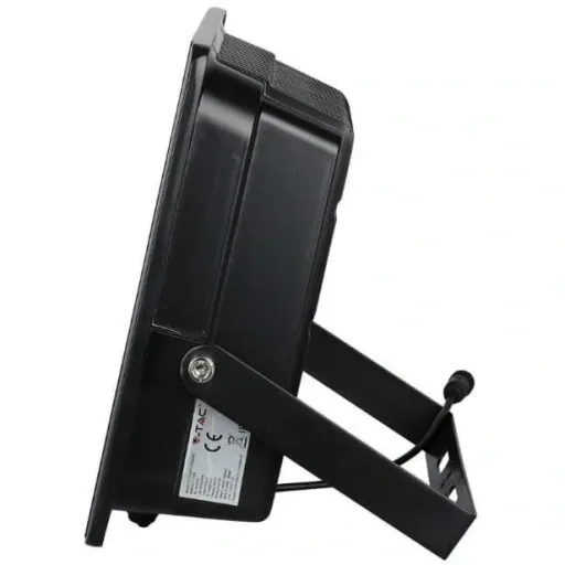 VT-100W Solar Floodlight with Solar Panel - 2450 Lm - 6000K - Black