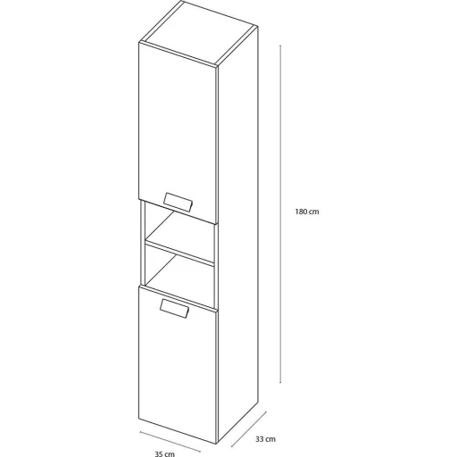 Fabulous Bathroom Tall Cabinet White