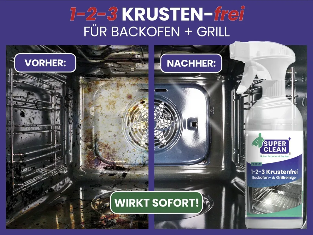 Grill and oven cleaner "1-2-3 CRUST-free", 0.5 liters
