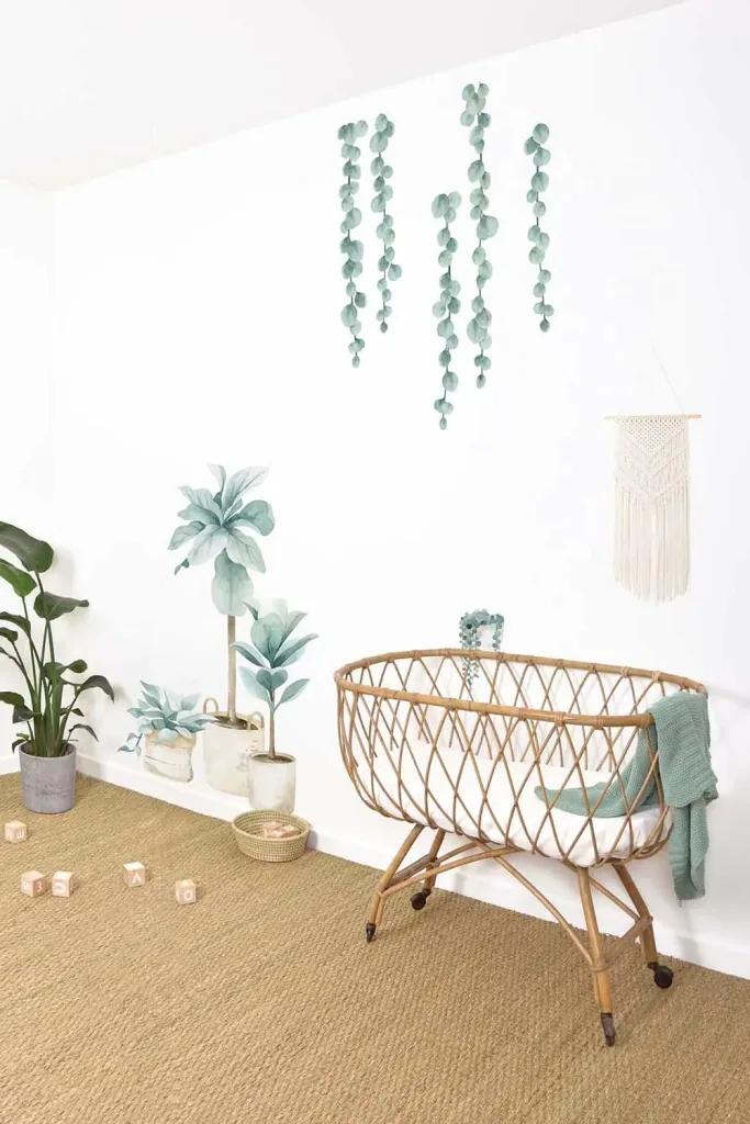 Lilipinso Wall Sticker Eucalyptus tendrils tender green