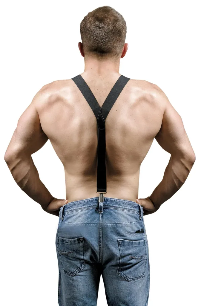 Suspenders, length max. 120cm, color black
