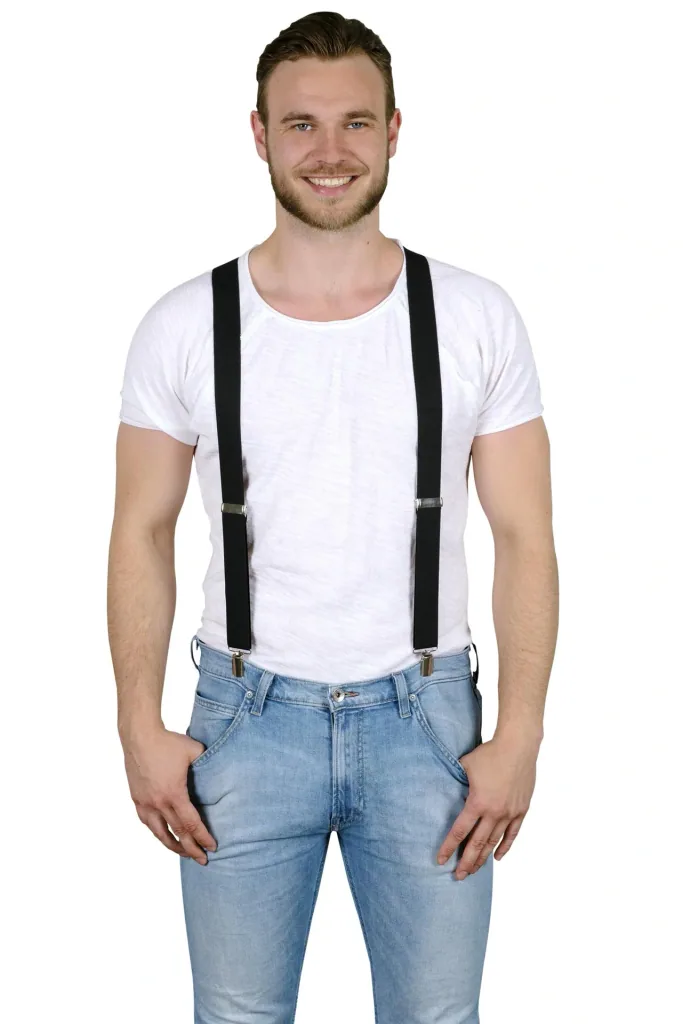 Suspenders, length max. 120cm, color black