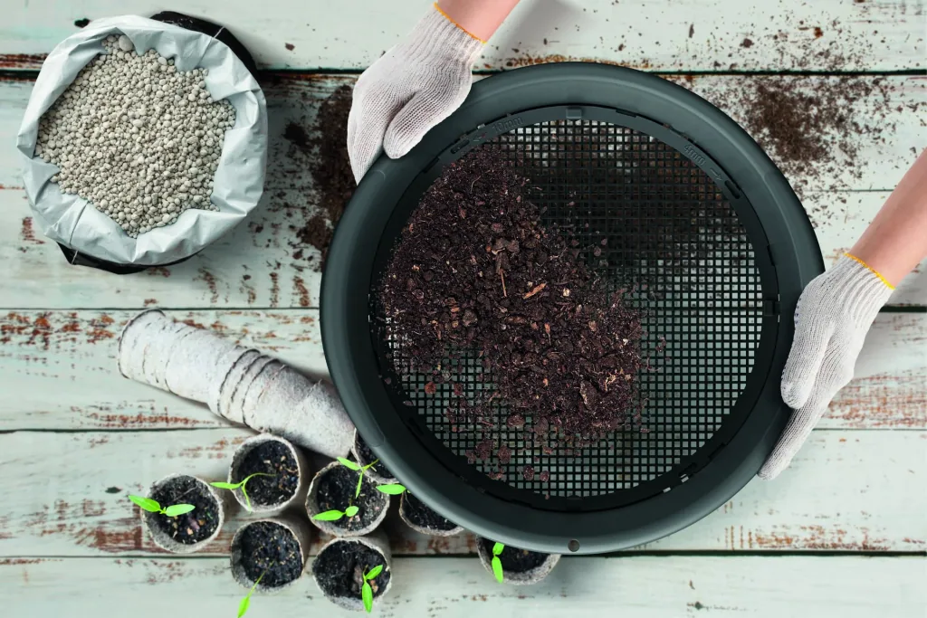 Garden sieve RESPANA, black, diameter 374 mm
