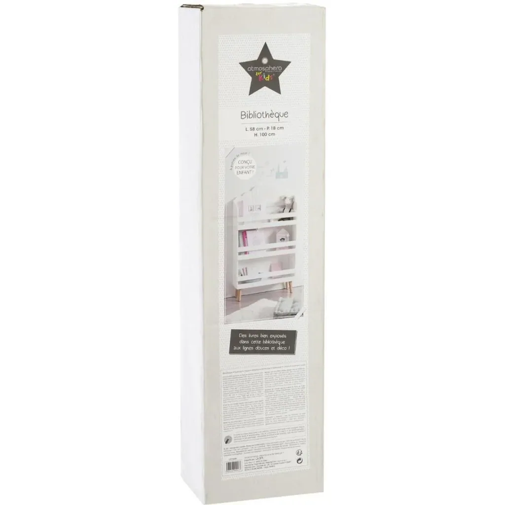 Wolf-design cabinet - 58x100x18 cm - White
