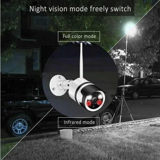 Full HD Smart WLAN IP camera with splash-proof metal housing, motion sensor, night vision