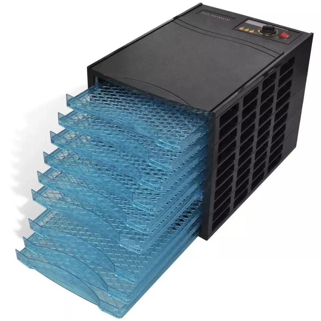 Food dryer with 10 square trays