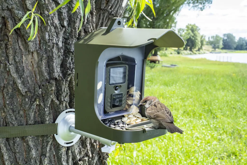 Full HD camera for bird and small animal observation with PIR sensor, microphone and speaker