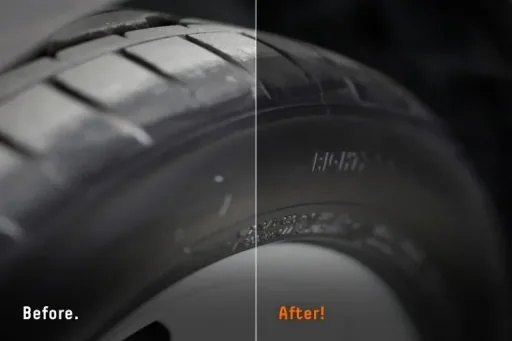 Black tire paint 75 ml, including 2 special sponges + 1 pair of gloves
