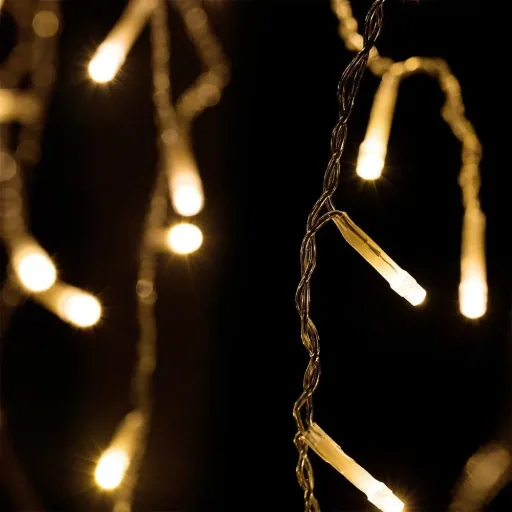 Icicle lighting 15m with 400LEDs - warm white