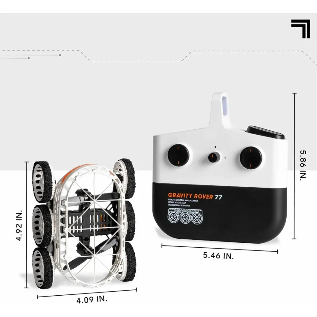 Sharper Image RC Gravity Rover - Drives over floors, walls and ceilings
