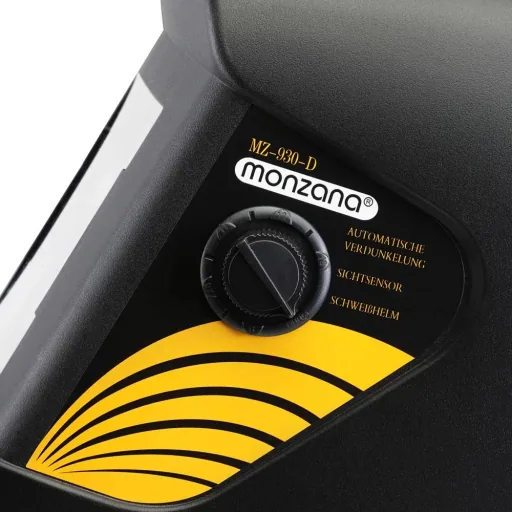 Welding helmet with automatic darkening system