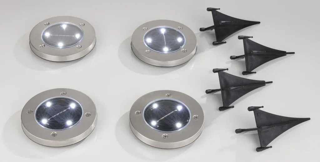 Solar patio lights - 4 pieces
