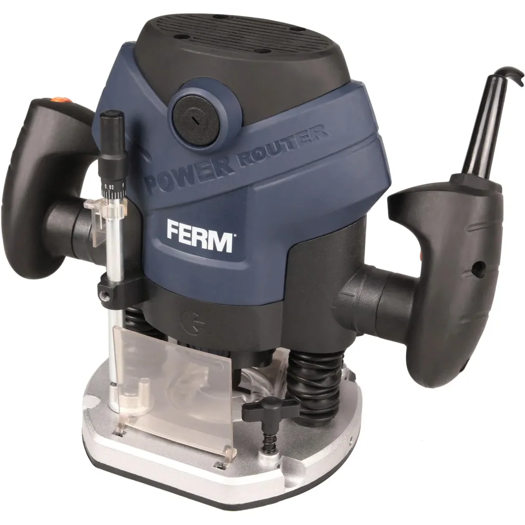 PRM1015 Router 1300W - 6-8mm - Soft grip - LED work light - With vacuum adapter - Incl. parallel guide and 6-part