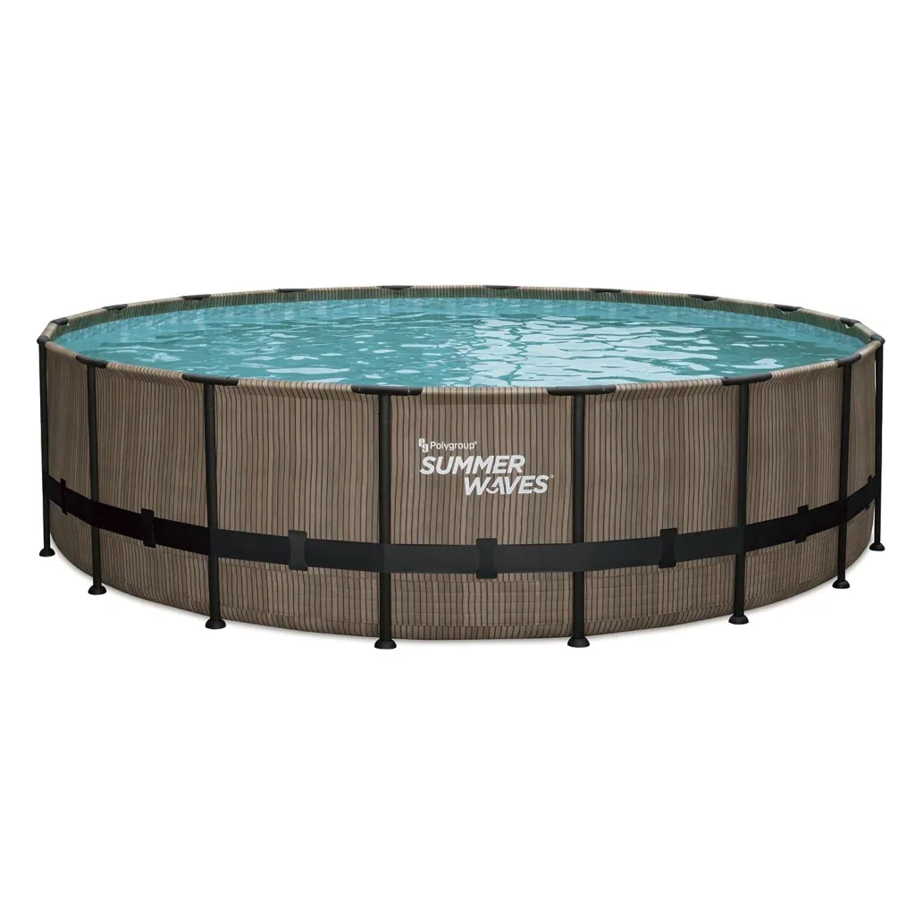 Summer Waves Elite Frame Pool Ø549 x 132 cm Stone Gray