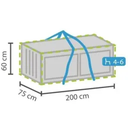 Protective cover for seat cushion XL - 200 x 75 x 60 cm