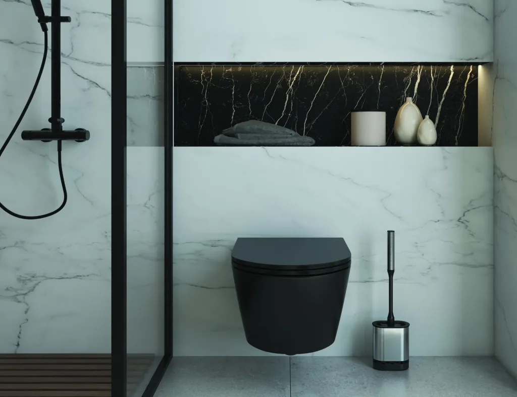 Cleany toilet brush flat Inox
