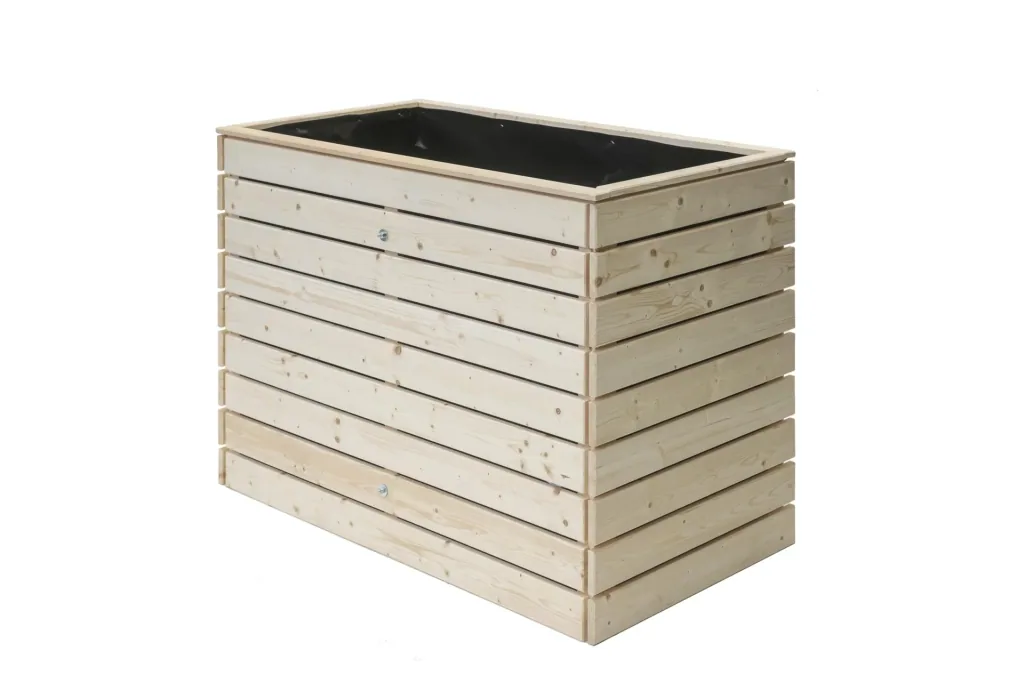 Raised Bed Asket L, 130×70×90 cm, Natural – Spruce Wood, Back-Friendly