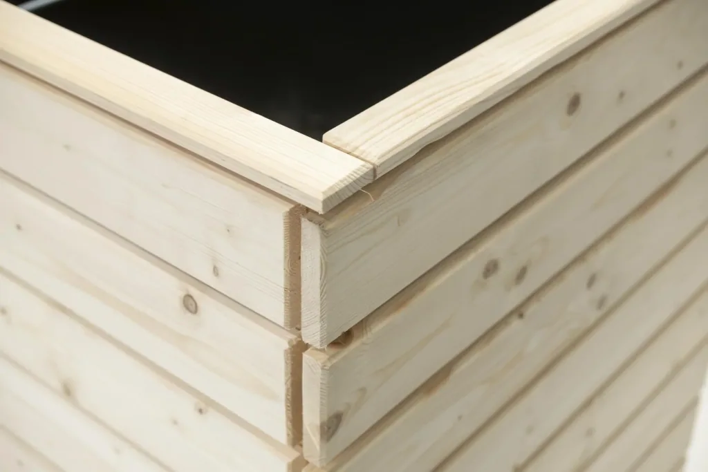 Raised Bed Asket L, 130×70×90 cm, Natural – Spruce Wood, Back-Friendly