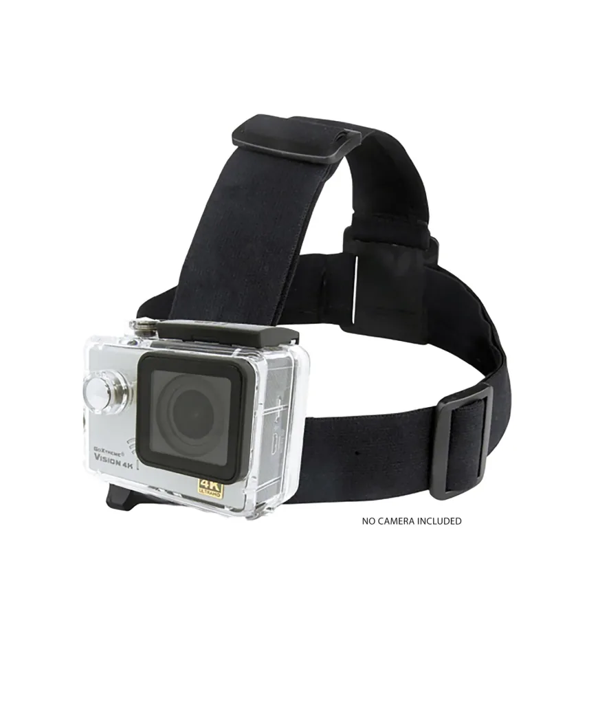 Head strap mount for action cameras