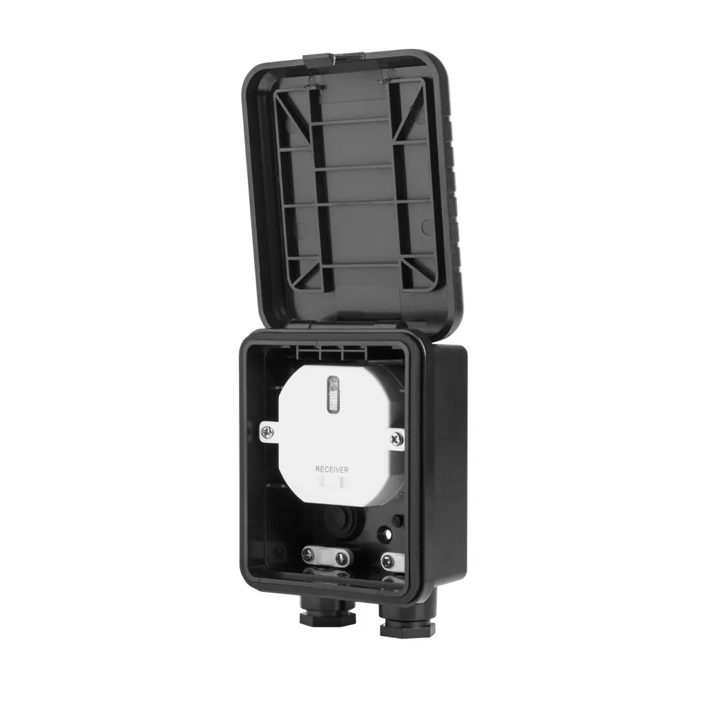 Outdoor wireless switch with waterproof junction box, 1000 watts