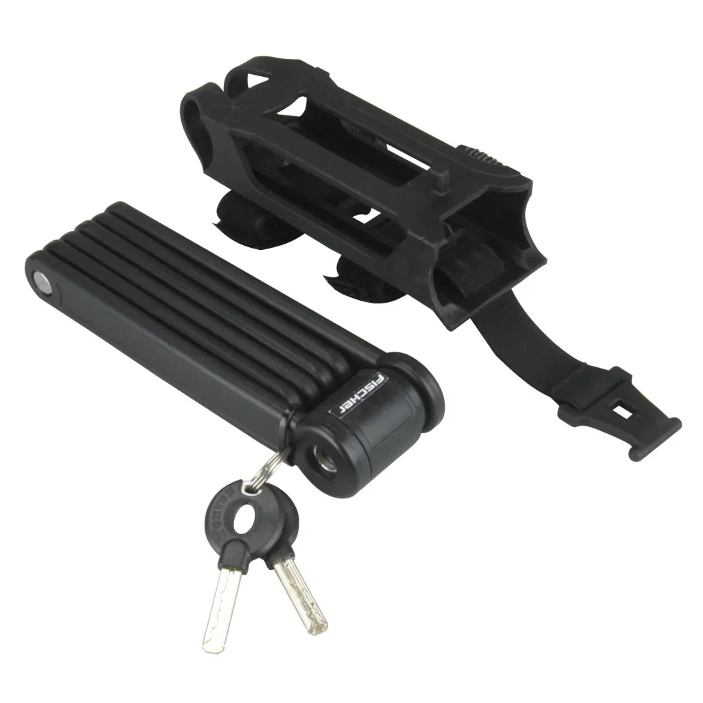 Folding lock with holder