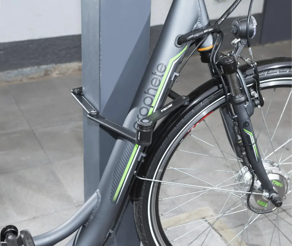 Folding lock with holder